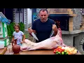 Download Lagu MEAT in WINE. LAMB in an OVEN. ROASTING LAMB in a COUNTRY OVEN
