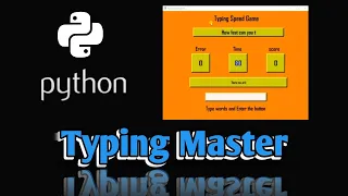 Typing Master Typing Speed Game Engineering Projects in Python Programming