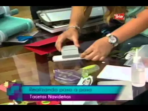 Realizando paso a paso tarjetas navideñas
