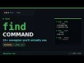 Find Command in Linux