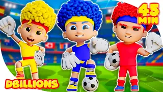 Brush Your Teeth Football Game with Trrr-Ra-Ta-Ta Mega Compilation D Billions Kids Songs