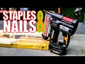 SHOOT NAILS STAPLES - Worx 20V WX840L 18-Gauge Nailer Stapler