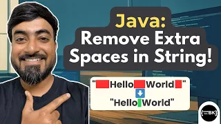 Java Program to Remove Extra Whitespaces from a String