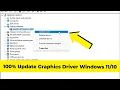 How To Update Graphics Driver Windows Intel AMD Nvidia