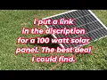 Charging a Jackery with a Harbor Freight 100 watt 12 volt solar panel