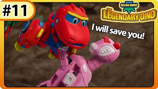 Download [GOGODINO: The Legendary Dino] E11 Battle in the Cave | Dinosaurs for Kids | Cartoon | Toys | Robot MP3