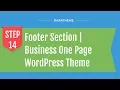 Step 14 Footer Section Business One Page WordPress Theme