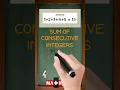 What is the Sum of Consecutive Integers in Math Math Dictionary MATHalino123