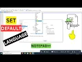 How To Set The Default Language in NotePad for Programming and Coding Step-By-Step Guide