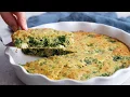 Crustless Spinach and Feta Pie