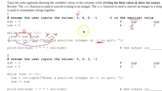 Tracing While Loops Worksheet 2