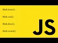 JavaScript Math Functions trunc round floor ceil