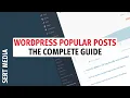 WordPress Popular Posts Tutorial 2020 - How To Setup WordPress Popular Posts