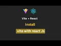 How to Install Vite with React js in Visual Studio Code