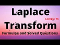 The Laplace Transform Lecture 14