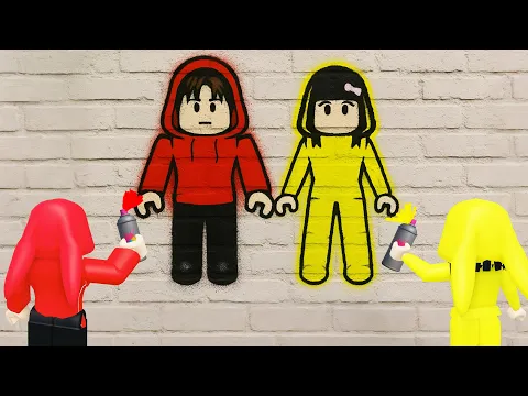 Video Thumbnail: Yuta, Mio Dan Baby Celine Menggambar Di Tembok Pakai Cat Semprot || ROBLOX
