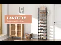 LANTEFUL 10 Tier Tall Shoe Rack - Easy Installation