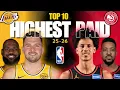 NBA Salaries 2025-26 Los Angeles Lakers Vs Atlanta Hawks Salary Richest Players