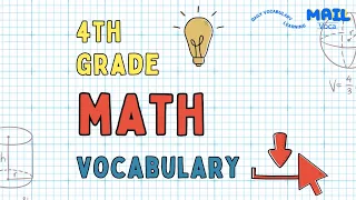 4th Grade Math Vocabulary You Must Know Free Review Sheet Included