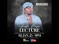 Haske Radio Night Lecture 📍 Khalid Bun Khalid
