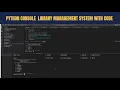CLI base library management system in PYTHON console application library management system