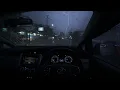 Lagu Driving in heavy rain at night for a good night's sleep