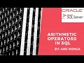 Arithmetic Operators in SQL in Hindi By Anu Monga