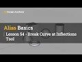 Autodesk Alias Basics Tutorials 54 - Break Curve at Inflections Tool