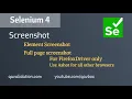Selenium 4 - Element screenshot FullPage screenshot
