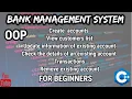 C Bank Management System OOP with source code