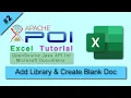 Add Apache POI Excel Library Apache POI maven Apache POI download Import Apache POI in Intellij