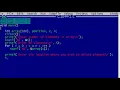 C program to delete an element from an array