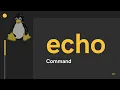 Linux echo Command