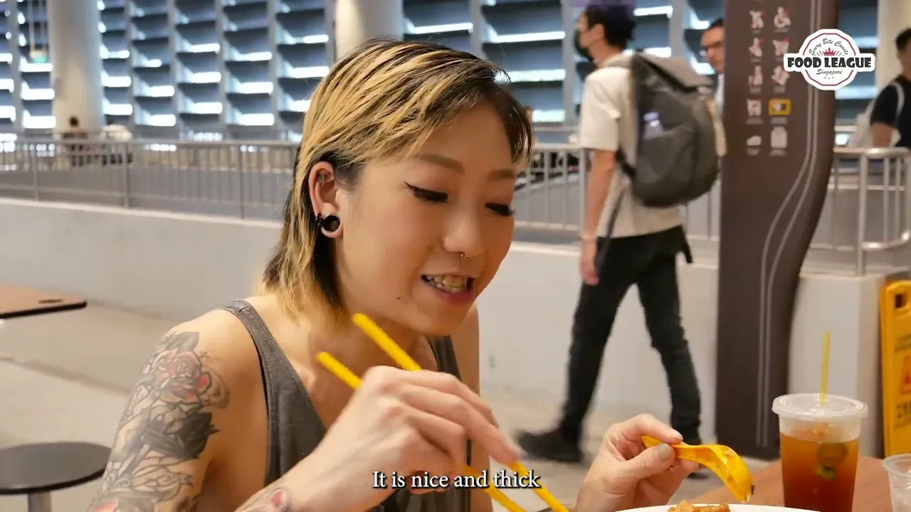 Sarah conquers the colossal 4kg bowl of Pork Leg Lor Mee