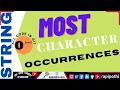 6 How to return highest occurred character in a String APIPOTHI