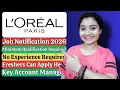 Loreal Job Notification For Freshers 12th Pass Job Updates Latest Job Vacancies Remote Jobs 2026
