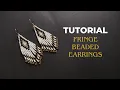 How to make Native American beaded earrings Beginner Tutorial Fringe Beaded earrings DIY