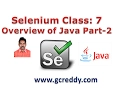 Selenium 7 Overview of Java Part-2