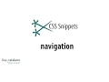 Simple Horizontal Navigation