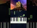 Download Lagu 20Th Century Fox Movie Intro | Easy Piano Tutorial #shorts