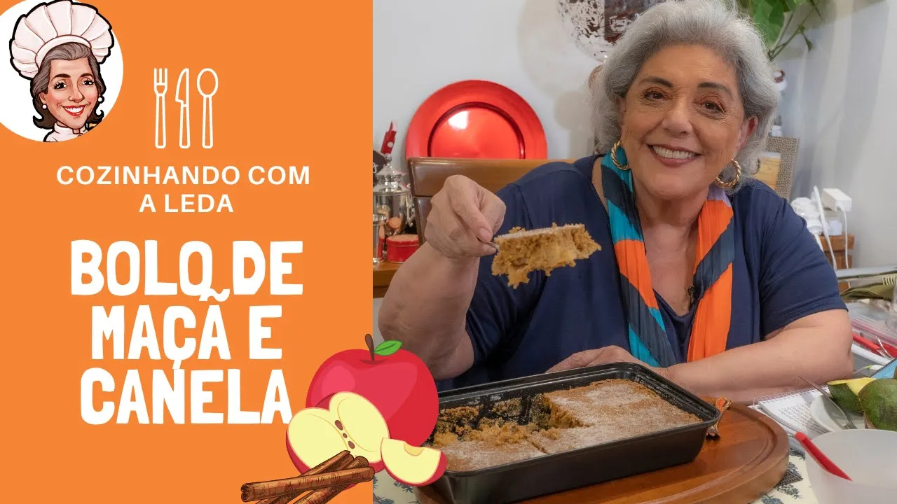 TORTA DE MAÇÃ SUPER FÁCIL SEM FARINHA FIT