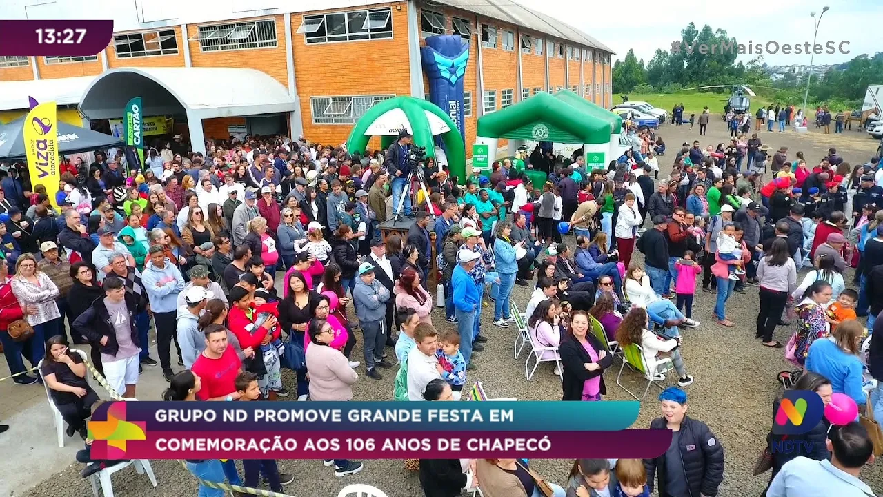 Grupo ND promove grande festa em comemoração aos 106 anos de Chapecó