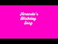 Amanda s Birt ay Song