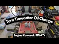 Toro Timecutter Oil Change - Engine Kawasaki FR691V