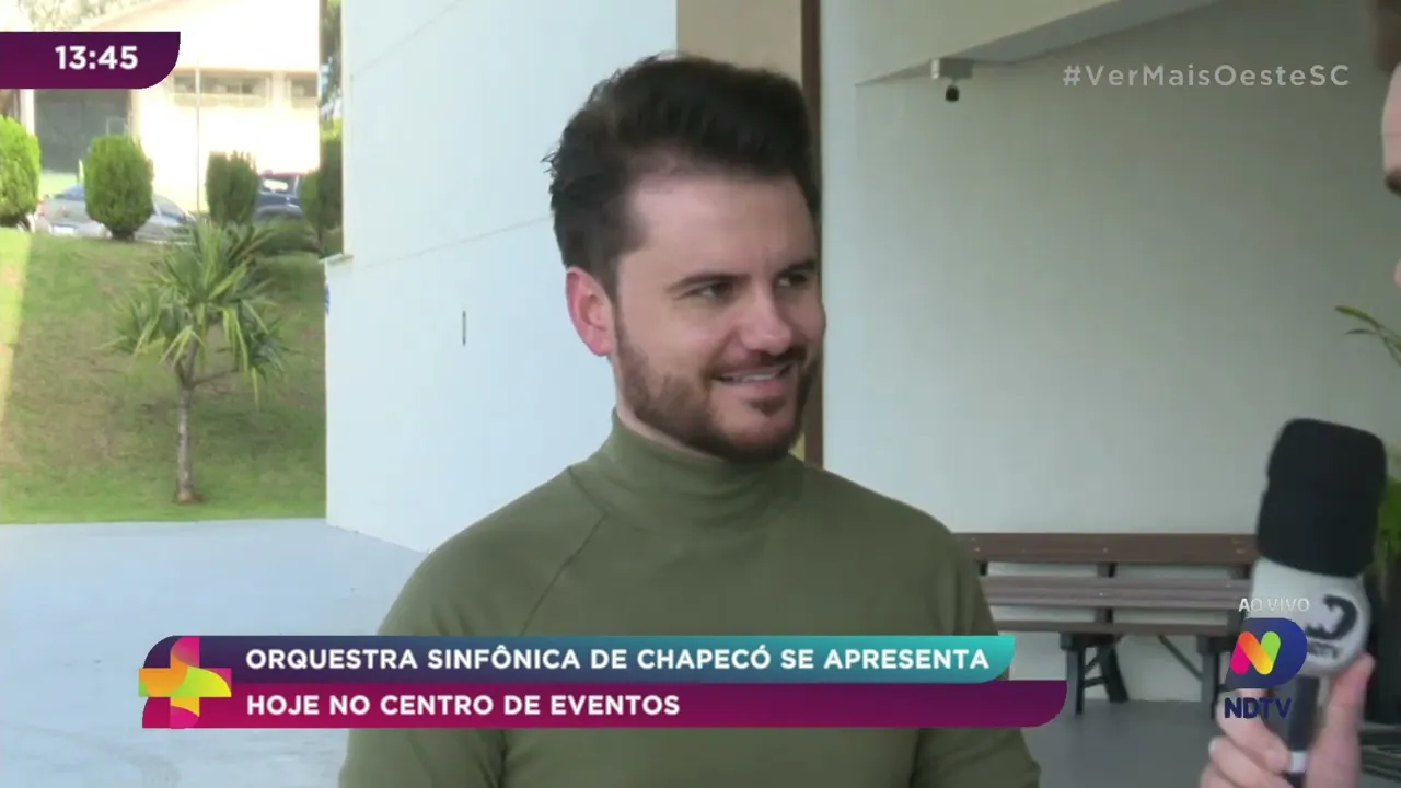 Orquestra Sinfônica de Chapecó se apresenta hoje no Centro de Eventos