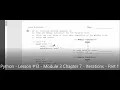 Python - Lesson