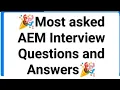 Most asked AEM Interview Questions and Answers