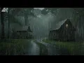 Sleep Instantly in Under 4 Minutes with Heavy Rainstorm \u0026 Big Thunder Sounds on Farm-House in Forest