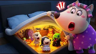 ¡Fiesta secreta de Halloween debajo de la cama!🎃🤫 ¡Feliz Halloween! | Dibujos Animados | Wolfoo