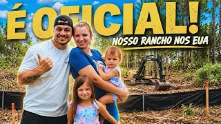 É OFICIAL: COMEÇAMOS A CONSTRUIR NOSSO RANCHO NA FLÓRIDA!